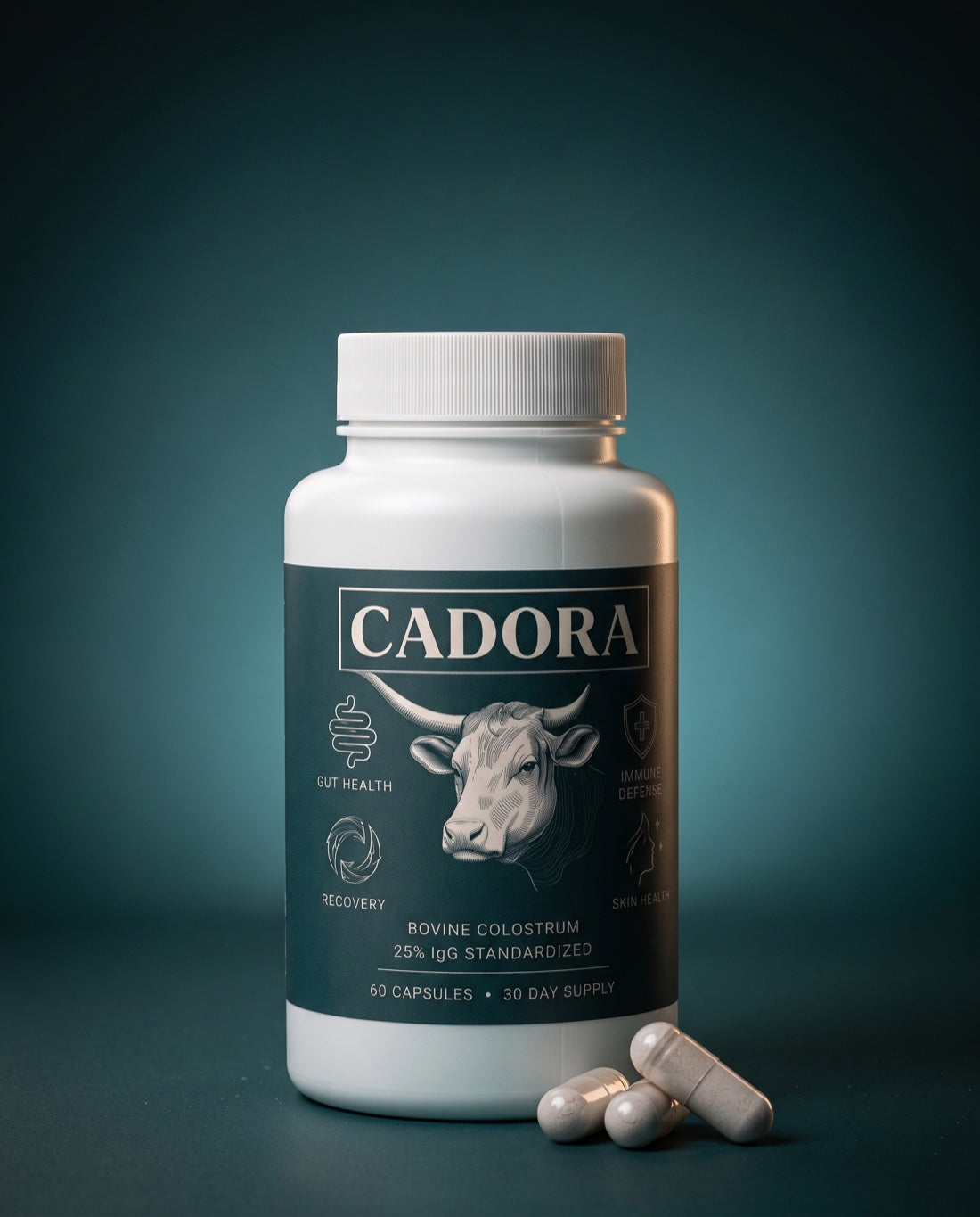 Cadora Bovine Colostrum bottle